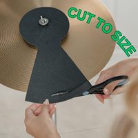 Set 6 coussinets muets de tambour en mousse amortisseur de cymbale Hi Hats silencieux de résistance à l'huile d'eau pour moule de pratique de tambour intérieur extérieur