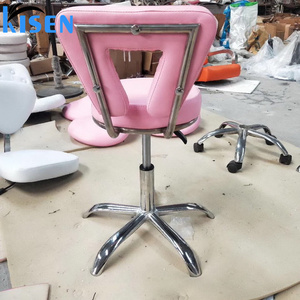 Kisen Salon Furniture <b>Stool</b> Chair Portable <b>Adjustable</b> Seat <b>Height</b> Hair Salon Chairs for Stylist or Spa Beauty Technician Use - Product Image 3