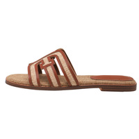 Nouvelles sandales plates rétro en paille couleur été 2025 pour femme – Style vacances tout-terrain et plage