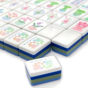 Fichas de Mahjong de Acrílico Azul Modernas y de Lujo Personalizadas para Póker y Regalos - Portátiles y Duraderas - Product Image 2