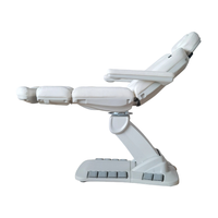 Lit de massage électrique à 4 moteurs, commande par pédale rotative à 360 degrés, hauteur réglable, salon et spa, tatouage, microblading
