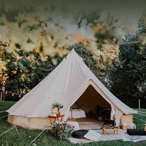 เต็นท์แคมป์ปิ้งสุดหรูขนาดใหญ่ 4 ฤดู 3ม. 4ม. 7ม. กันน้ำ สำหรับโรงแรมและแคมป์ปิ้ง พร้อมพรมปูพื้น รูปทรงพีระมิด/ดาว ลดราคาพิเศษ - Product Image 3