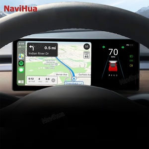Navihua Android Carplay สำหรับ Tesla Model 3/Y จอแสดงผลดิจิตอล LCD ระบบ Linux ขนาด 8.9 นิ้ว สำหรับแผงหน้าปัดรถยนต์ พร้อมมาตรวัดอัตโนมัติ - Product Image 1