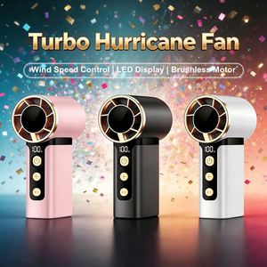 120-Gear Bladeless <b>Mini</b> Handheld Air Cooler <b>Fan</b> with LED Display Type-C Fast Charge Portable for Car Outdoor & Hotel Use - Product Image 2