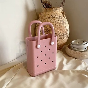 2025 estilo Vintage <span class=keywords><strong>EVA</strong></span> bolso de mano Venta caliente pequeño Almacenamiento de playa DIY encantos gran capacidad mujeres niños mochila bolsos - Product Image 2