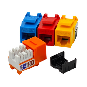 UTP RJ45 8P8C 90 độ đấm xuống <span class=keywords><strong>Keystone</strong></span> Jack cat6A Cat6 Mạng Cáp thông tin mô-đun <span class=keywords><strong>Keystone</strong></span> Jack với bụi che - Product Image 3