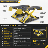Plateforme élévatrice à ciseaux mobile DALIQIBAO DL-MI30Z 3T avec pompe hydraulique importée et commande 24V – Équipement de garage