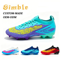 Fabricant de chaussures de football d'entraînement personnalisées, crampons antidérapants en TPU AG/FG, chaussures de football