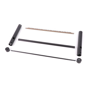 Sierra de mano portátil ligera, hoja de acero de aleación de 180mm, desmontable para cortar madera, uso en exteriores, color negro - Product Image 1