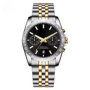 Montre de plongée professionnelle pour hommes avec cristal saphir Montre de sport mécanique chronographe d'affaires de luxe en acier inoxydable OEM ODM - Product Image 2