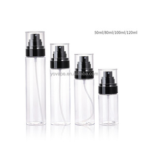Lujosas botellas de plástico en aerosol para mascotas, 50ml, 80 ml, 100ml, 120ml, 1 oz, doble resorte, bomba de tóner de niebla fina, botellas pulverizadoras con tapa - Product Image 1