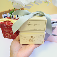 Boîte cadeau rigide de luxe, écologique, avec des matériaux recyclés, élégante et durable, pour bijoux, cosmétiques ou présentation de cadeaux
