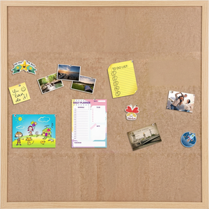 Panneau de liège rectangulaire auto-adhésif en feutre de 120*60 cm, épaisseur 9 mm, pour tableau d'affichage mural, maison, école, bureau, décoratif et acoustique - Vente en gros - Product Image 1