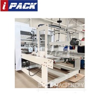 Machine de formage de boîtes en carton ondulé automatique avec pliage, collage et couture, fournie par l'usine IPACK
