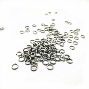 DN RVS Platte Splitringen O Splitring Visserij Dubbele Lus voor Zoutwater Aasconnector - Product Image 5