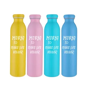 Novo produto 20oz dupla parede de aço inoxidável 304 garrafa térmica de vácuo personalizado do logotipo da cor 600ml garrafa de leite