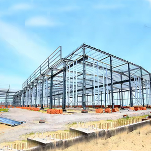 China Exportación Edificios Inmersión en caliente Galvanizado H Beam Valla Postes Estructura de acero Taller Edificio para exteriores - Product Image 4