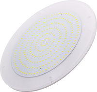 Lampe de piscine RGB étanche IP68 260 mm, corps en résine, blanc, 12 V, à fixation murale pour éclairage paysager de piscine