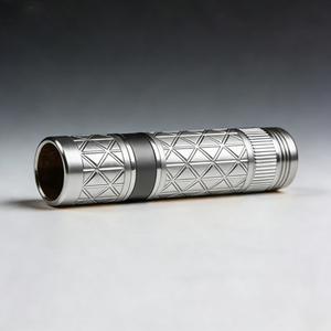Humidor de Aluminio Anodizado Dorado de Lujo, Personalizado de Fábrica, con Textura de Diamante Mecanizada por CNC, para Almacenamiento de Cigarros Premium - Product Image 1