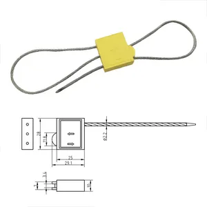 PM-CS3208 cable sealing duct simplex plug wire rope cable seal plastic seal barcode plastic tags cable tie tag