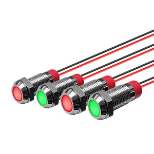 Indicador de panel LED impermeable de 6mm con cable de plomo Construcción de metal duradera - Product Image 1