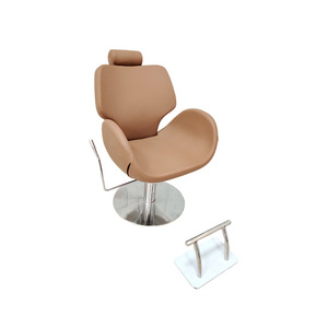 Silla de salón reclinable dorada ergonómica, equipo de salón de belleza de peluquería negra, Material de Metal para uso escolar en hoteles, venta - Product Image 4