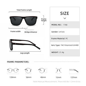 Lunettes de soleil Greyjack pour hommes, monture noire en PC, verres TAC, protection UV400, vision nocturne, anti-éblouissement, conduite, sport, pêche - Product Image 4