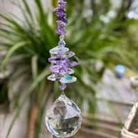 Cristal Arcoíris Decorativo, Atrapasoles de Cristal, Prismas de Cristal, Colgantes de Bola para Decoración del Hogar y Jardín