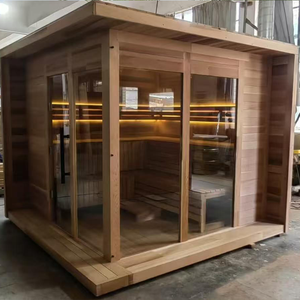 Cabine de Sauna Cube d'Extérieur pour 8 Personnes avec Poêle - Product Image 4