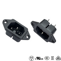Prise d'entrée mâle à 3 broches IEC320 C16 15A 250V pour équipement de laboratoire