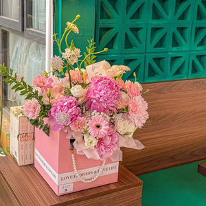Caja de Regalo Hecha a Mano para Plantas en Maceta, Caja de Embalaje para Ramos de Floristería, Caja Plegable de Papel Kraft para Arreglos Florales - Product Image 2