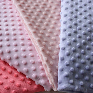 Manta suave para bebé, textiles para el hogar con estampado <span class=keywords><strong>de</strong></span> tinte liso, punto minky polar anti píldora, 3 hilos, compra telas <span class=keywords><strong>de</strong></span> lana <span class=keywords><strong>de</strong></span> franela <span class=keywords><strong>de</strong></span> algodón - Product Image 3