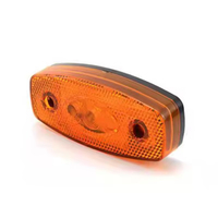 Lampe de signalisation latérale à 3 LED ambre rouge homologuée E-mark, 12V 24V, pour camion, remorque, bus, camion, caravane