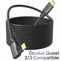 CableCreation Cable VR Link Tipo-C de 16 Pies, 5 Gbps de Alta Velocidad, Ligero, Compatible con Meta Quest 3S/3/2 Pro, Pico 4, PC, Cable para Juegos de Realidad Virtual