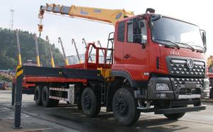 رافعة شاحنة متنقلة ثقيلة من دونغفنغ 8×4 بمحرك كمنز 400 حصان، ذراع تلسكوبي مستقيم 16 طن مع صندوق تروس ومضخة هيدروليكية - Product Image 2