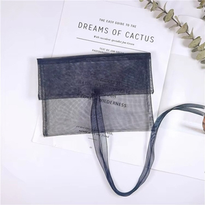 Bolsas de Organza para Maquillaje con Logotipo Blanco, Bolsas de Regalo Personalizadas al por Mayor, Color Negro, 300 Unidades - Product Image 4