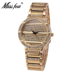high quality Creative Business Quartz Watch - Imported Movement Quartz Watch with Alloy <b>Set</b> Diamonds and Fashionable Design - Product Image 4