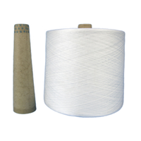OEM Factory Price 21S Ring Spun Twist 100% Polyester Yarn High Tenacity White Raw Material Sewing Textile Weaving Knitted