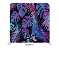 2026 8x8 FT Affichage de toile de fond en tissu tendu en aluminium à motif floral pour photomaton, photographie et salon professionnel