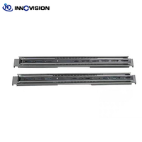Kit Rak Universal Geser untuk Chassis 1U-4U, Dapat Disesuaikan Kedalaman 18 hingga 25 inci, Slider Dudukan 2 atau 4 Tiang untuk Casing Server