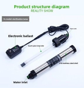 Lampu Sterilisasi UV untuk Akuarium dan Tangki <span class=keywords><strong>Filter</strong></span> Eksternal Daya 5W/9W Pemurnian Air Menghilangkan Alga Hijau & Mendisinfeksi - Product Image 5