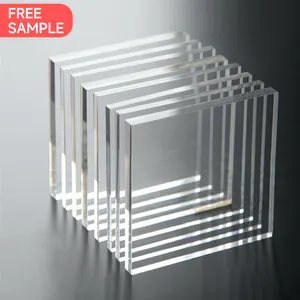 Fabuloso preço de fábrica 2mm de vidro acrílico flexível branco transparente usado em armários de cozinha folha acrílica fina