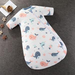 Pyjama pour enfants en polyester épais et chaud à manches longues, respectueux de l'environnement, sacs de couchage pour bébés d'hiver, 55-80 cm - Product Image 3