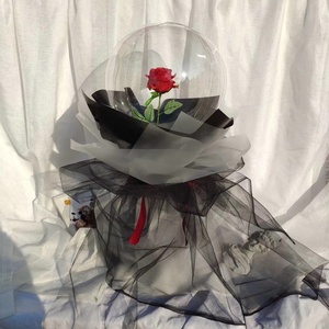 San Valentín, conjunto de globo <span class=keywords><strong>bobo</strong></span> transparente de Boca Grande de 20 pulgadas, Burbuja LED, decoración extensible para fiestas - Product Image 6