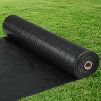 PP/PE couverture de sol en plastique paillis tapis de couverture des terres tissu de mauvaises herbes de jardin en rouleau tapis de bloc de mauvaises herbes robuste pour lit de fleurs
