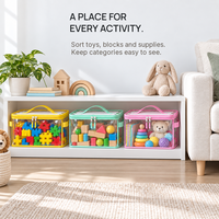 Sac de rangement transparent en PVC avec fermeture éclair, étanche, pour maquillage, articles de toilette, cosmétiques, jouets et autres petits objets