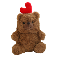 En gros, Mini ours en peluche doux et câlin en forme de cœur, en coton PP, anti-stress, pour la Saint-Valentin
