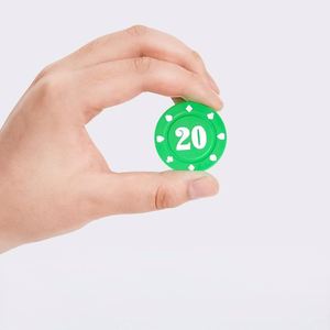 Jetons de poker Texas Hold'em fabriqués en usine, en plastique PS, sans valeur nominale, pour les jeux de bar et de casino - Product Image 2