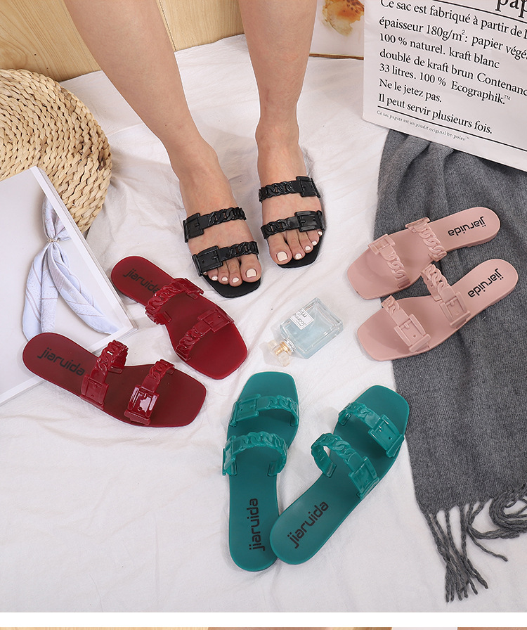 Women Sandals 2022 Luxury Designer Slides Slippers Ladies Outdoor Casual Beach Shoes