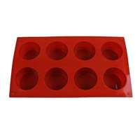 Moule en silicone classique et populaire de qualité alimentaire, 8 cavités cylindriques 3D, pour glaçons, bonbons, chocolat, biscuits, mousses et gâteaux